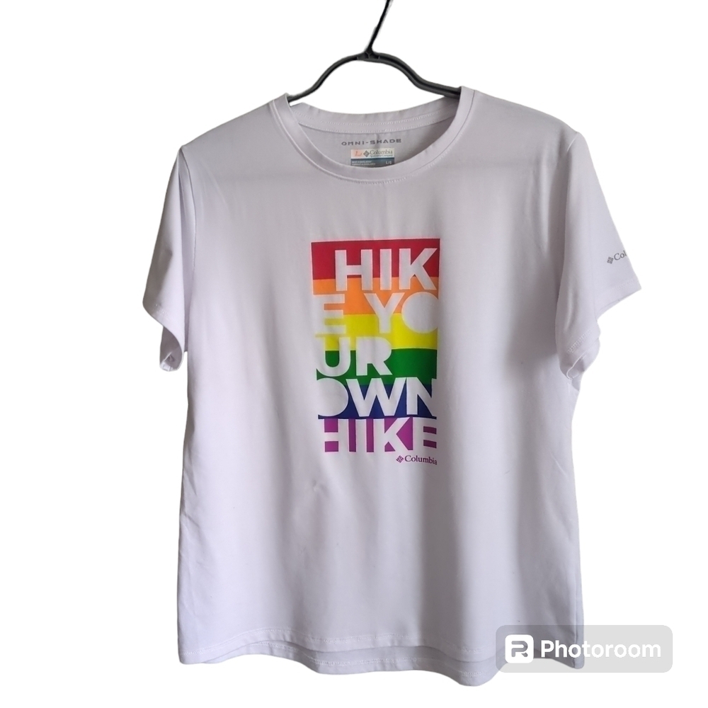 Columbia Sun Trek Short-Sleeve Graphic T-Shirt‎ Pride Size Large